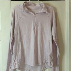 Apana Pink Size L Long Sleeve 1/2 Zip Pullover